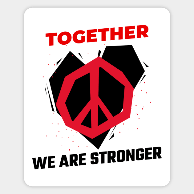 Together We Are Stronger / Black Lives Matter Sticker by Redboy